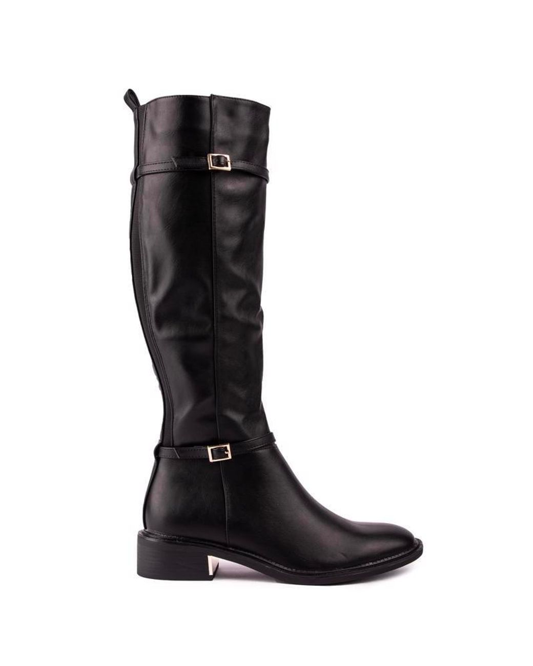 SOLESISTER Black Chloe Riding Boots
