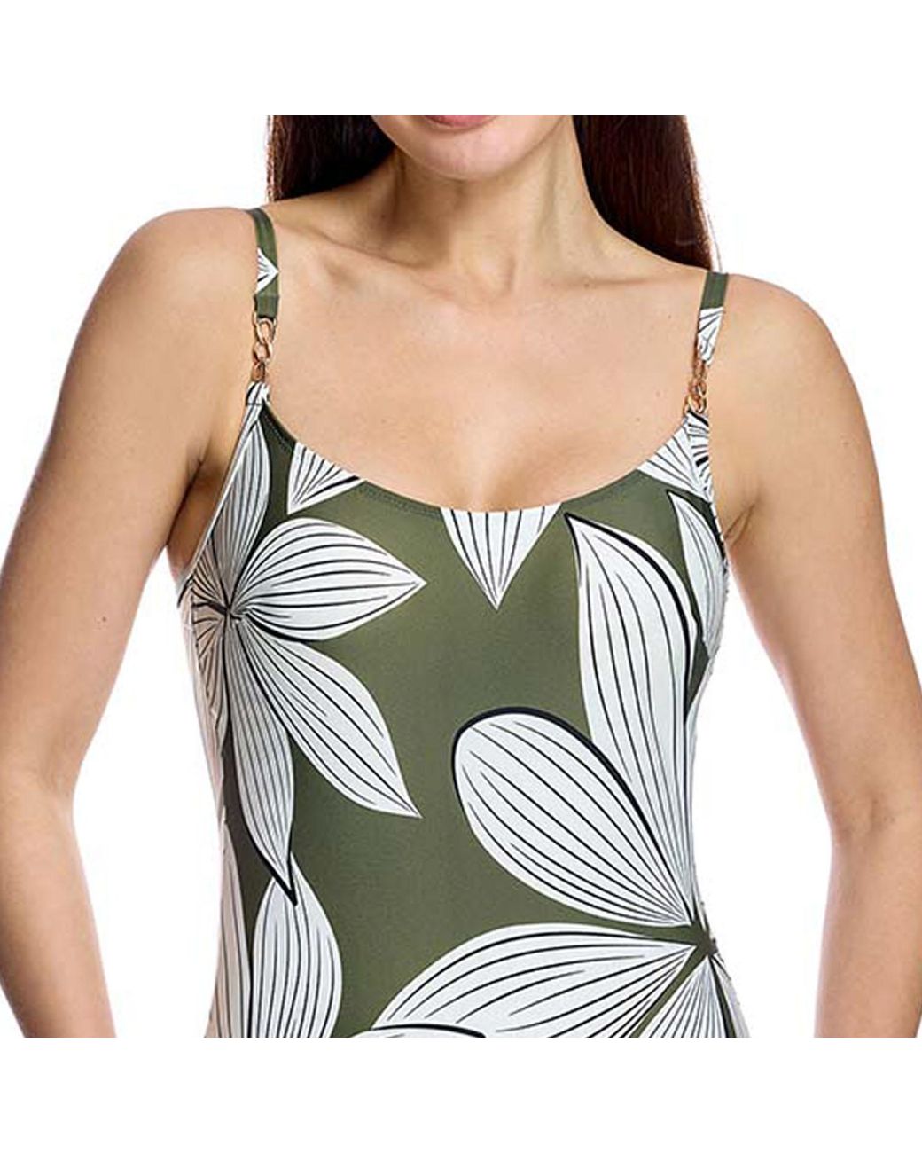 Ory Blue Open Back Swimsuit W261181