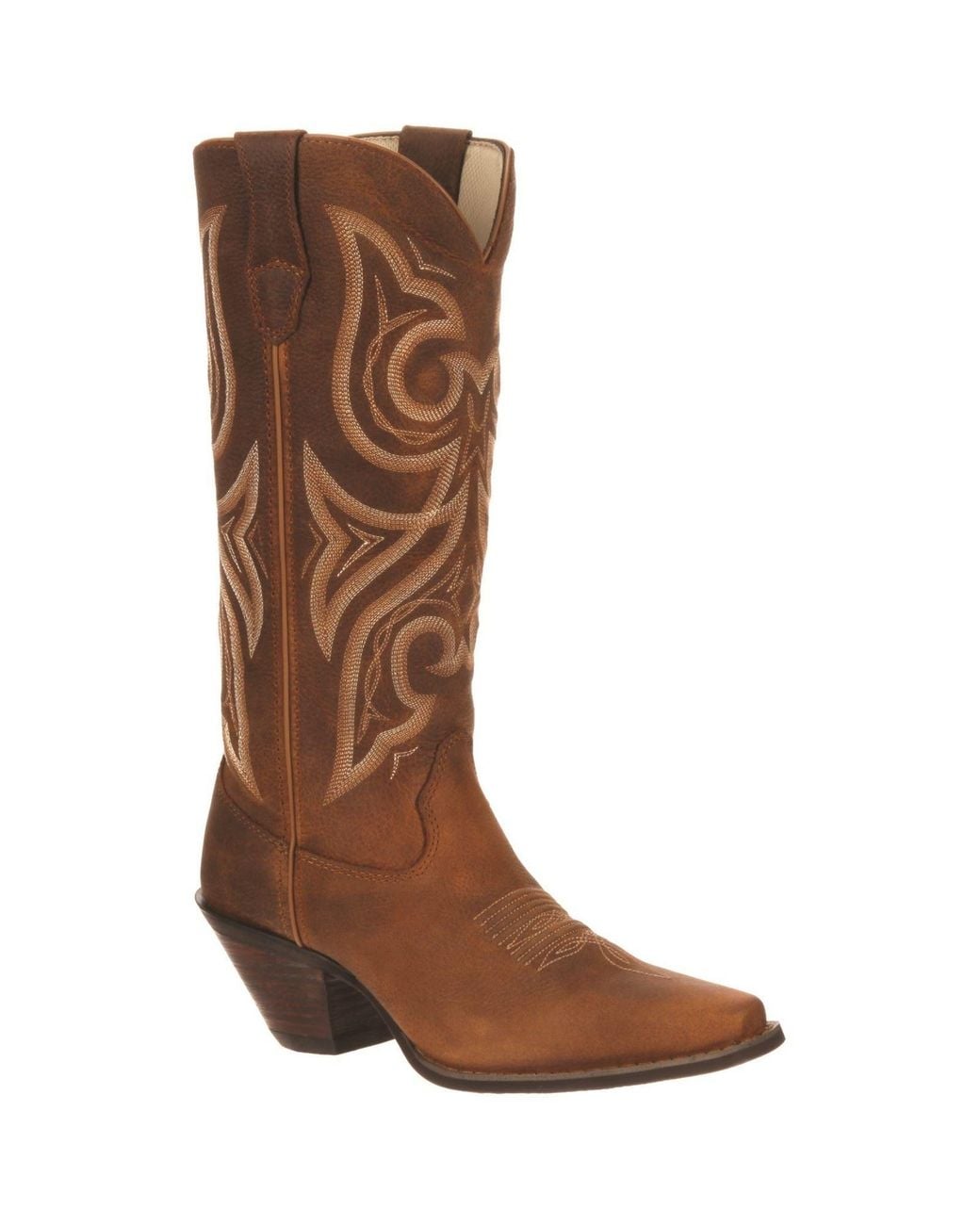 Durango Brown Crush Leather Distressed Cognac Boots for men