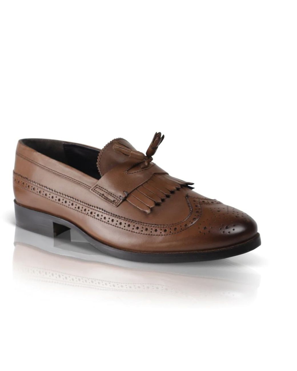 Silver Street London Brown Borough Loafers for men