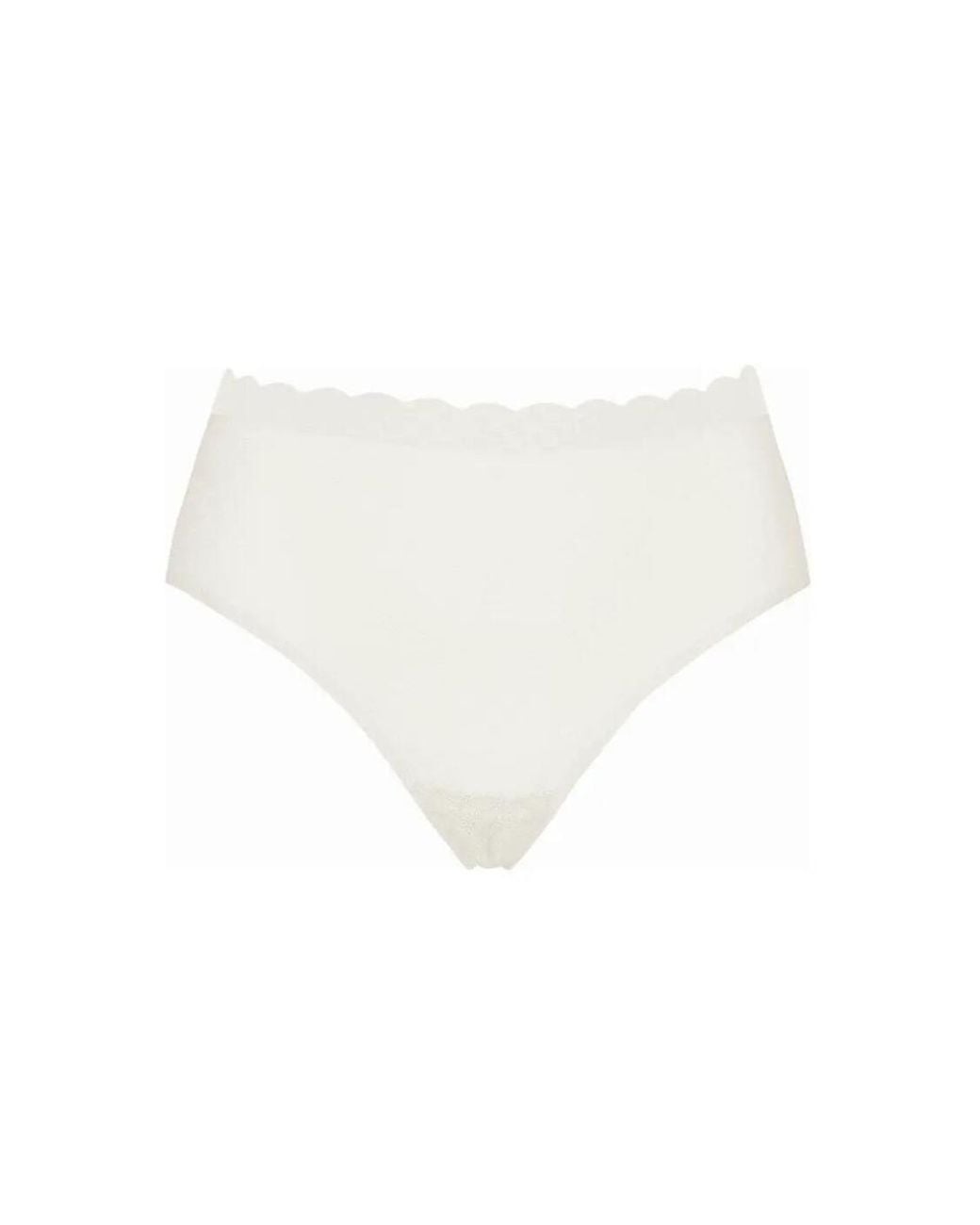 Sloggi White Zero Feel Lace High Waist Brief
