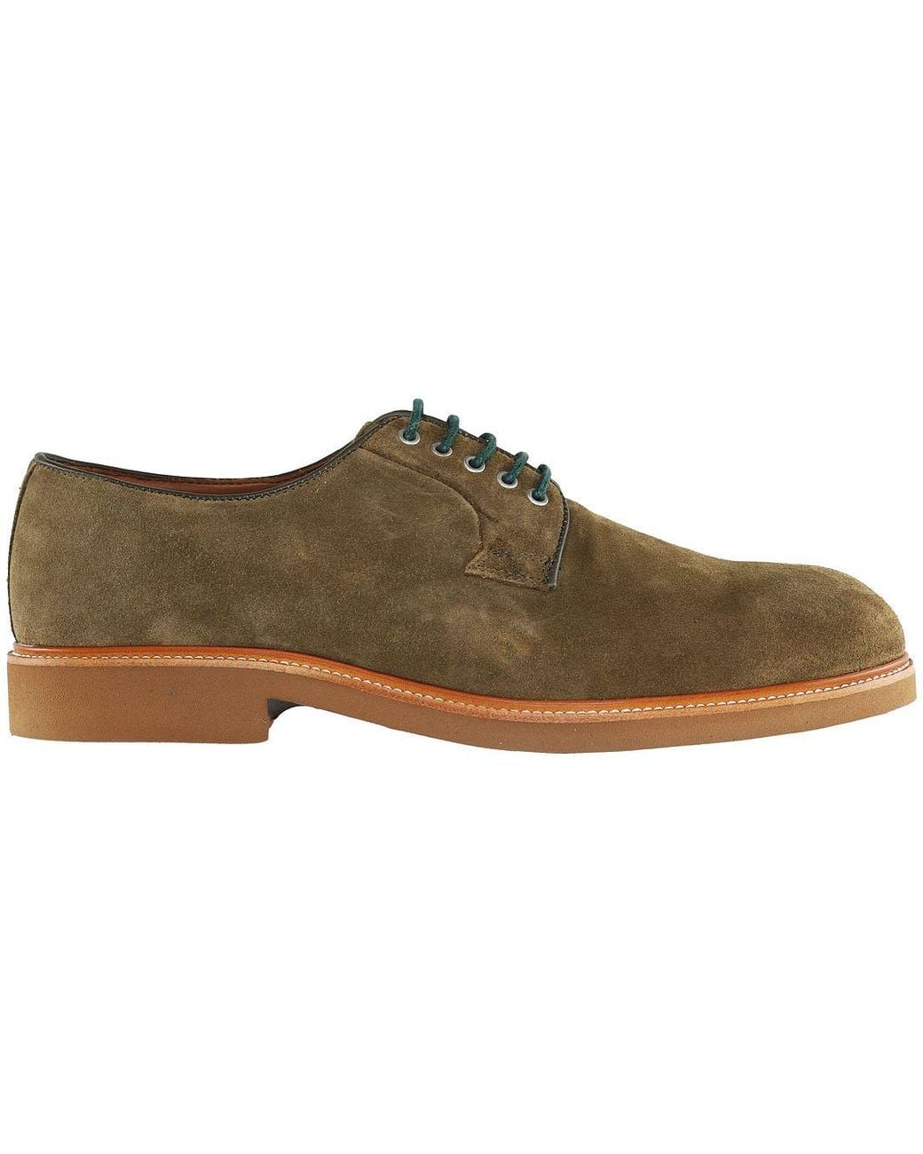 Hackett Brown Chino Eyelet Blucher Shoes for men