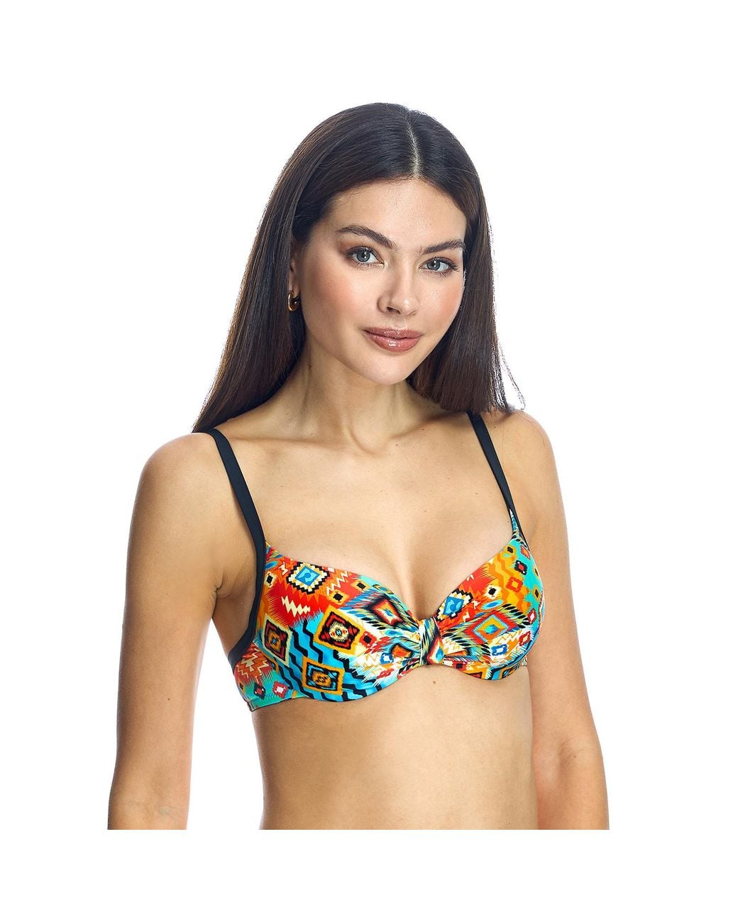 Ory Blue Underwired Bikini Bra W240924