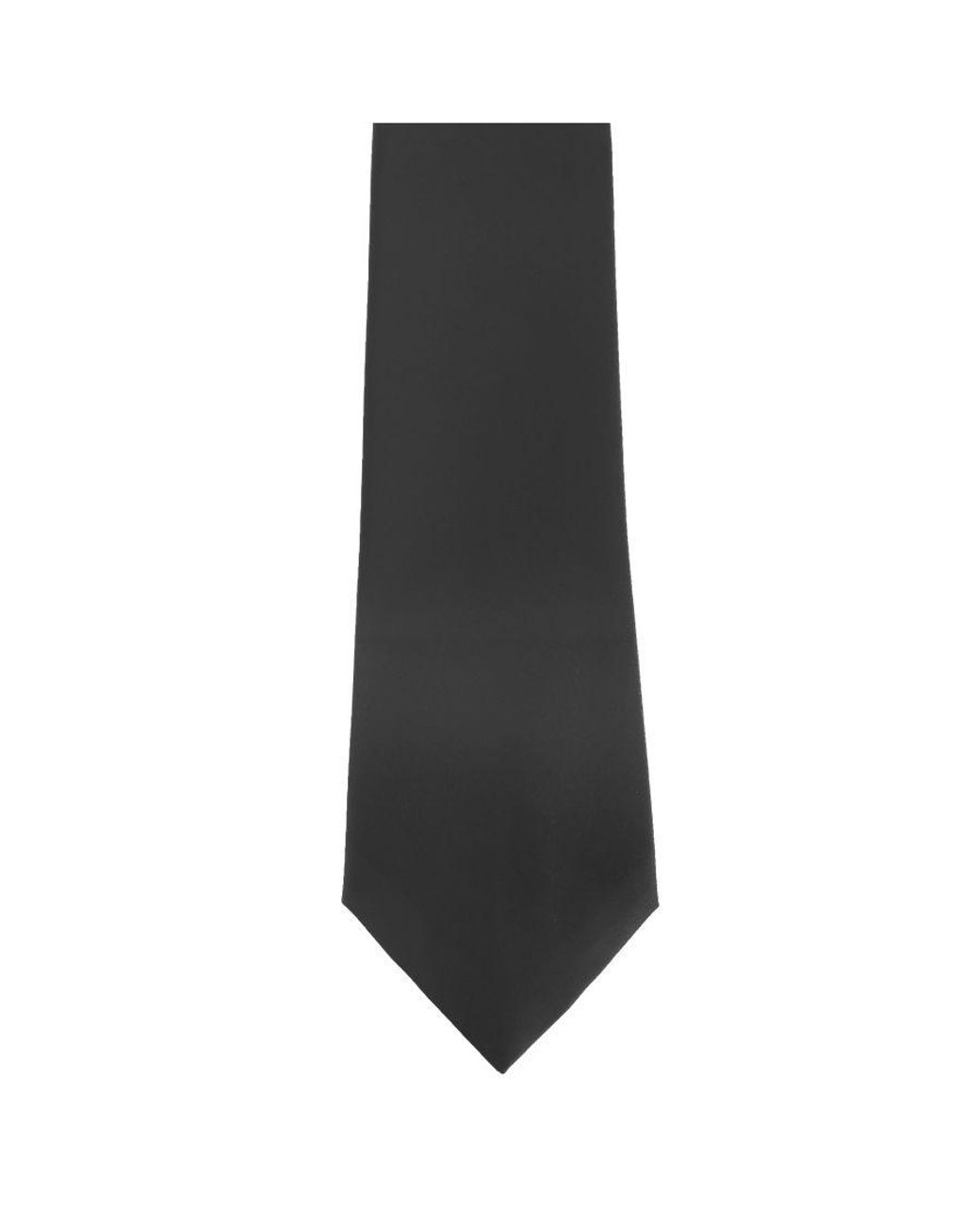 PREMIER Black Plain Satin Tie (Narrow Blade) (Pack Of 2) (Dark) for men