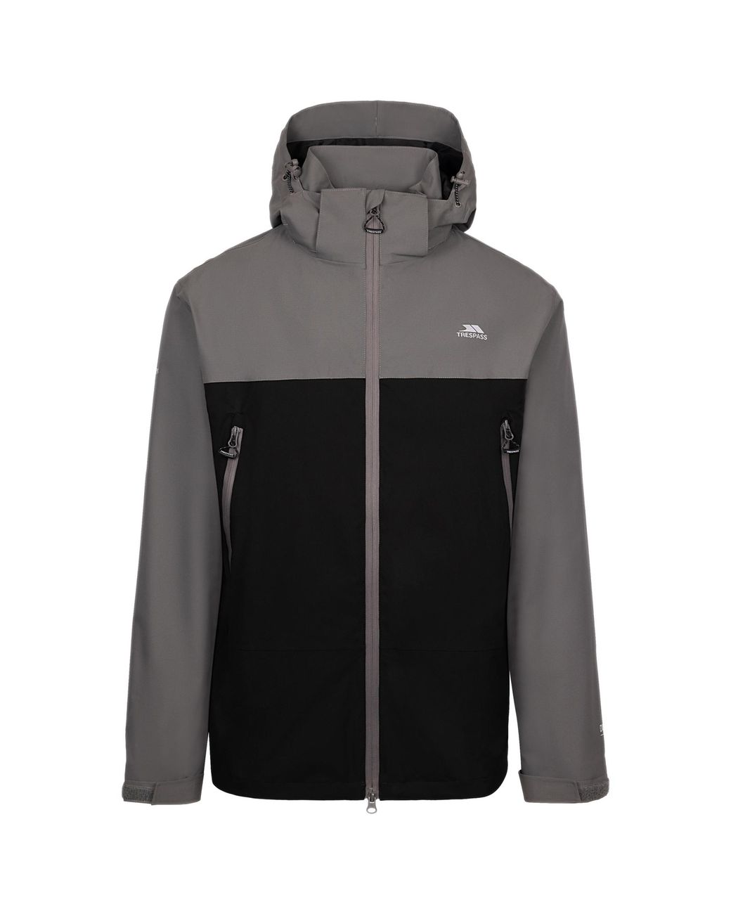 Trespass Gray Fahamore Waterproof Jacket (Storm) for men