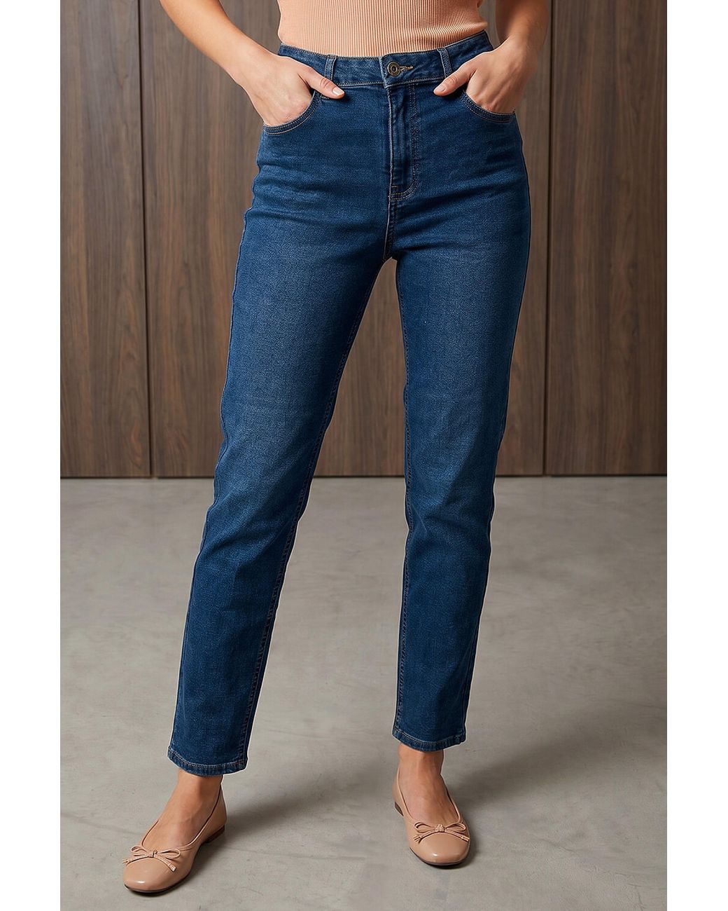 Roman Blue Slim Leg Stretch Jeans