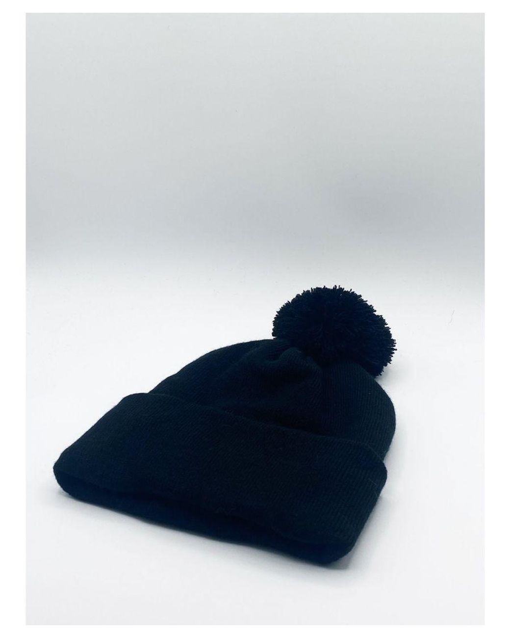 SVNX Blue Pom Pom Knitted Beanie
