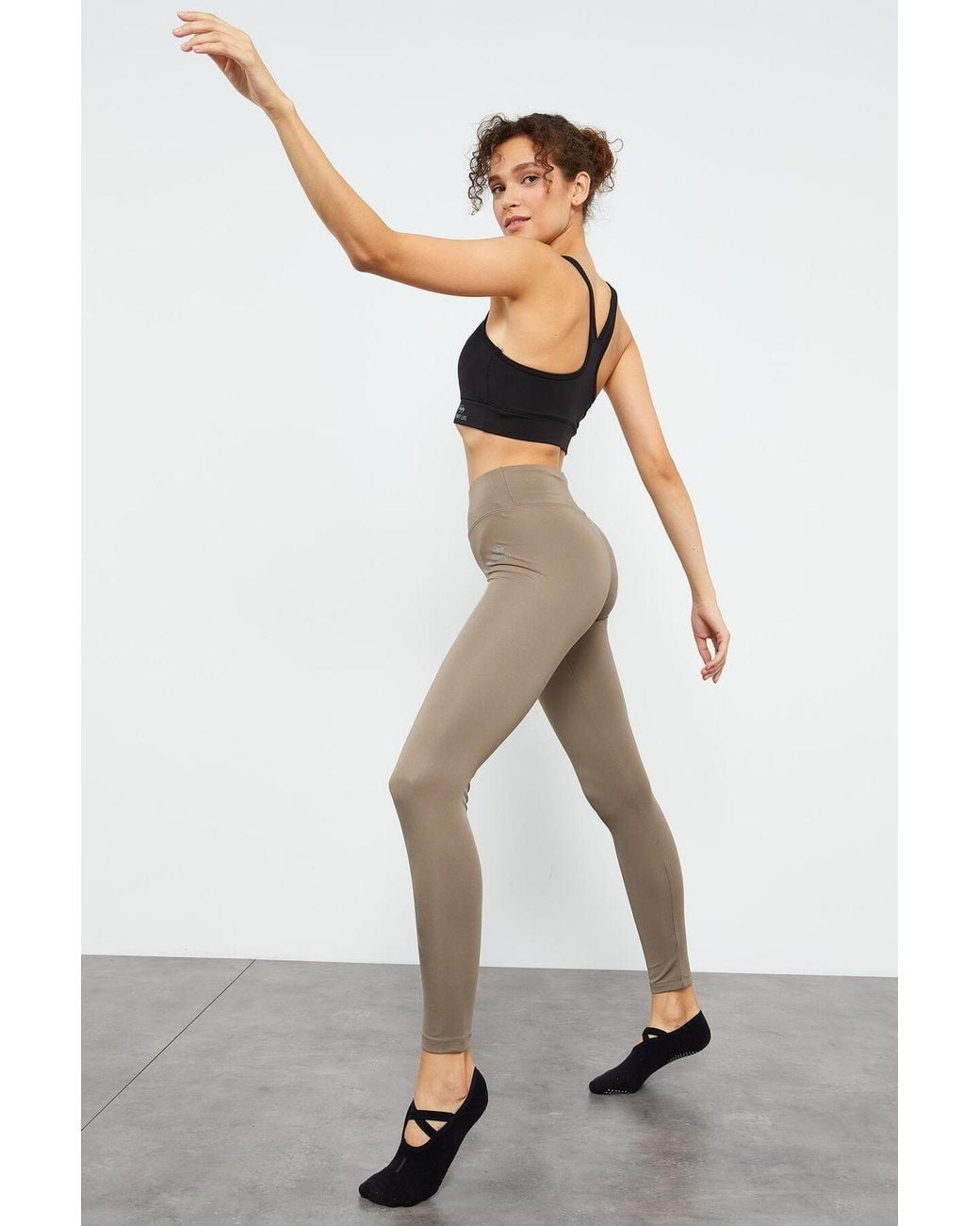 TOMMY LIFE White High-Waist Slim-Fit Leggings