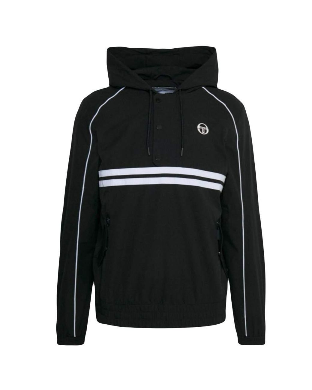 Sergio Tacchini Netem-Trainingsjack Voor in het Black voor heren