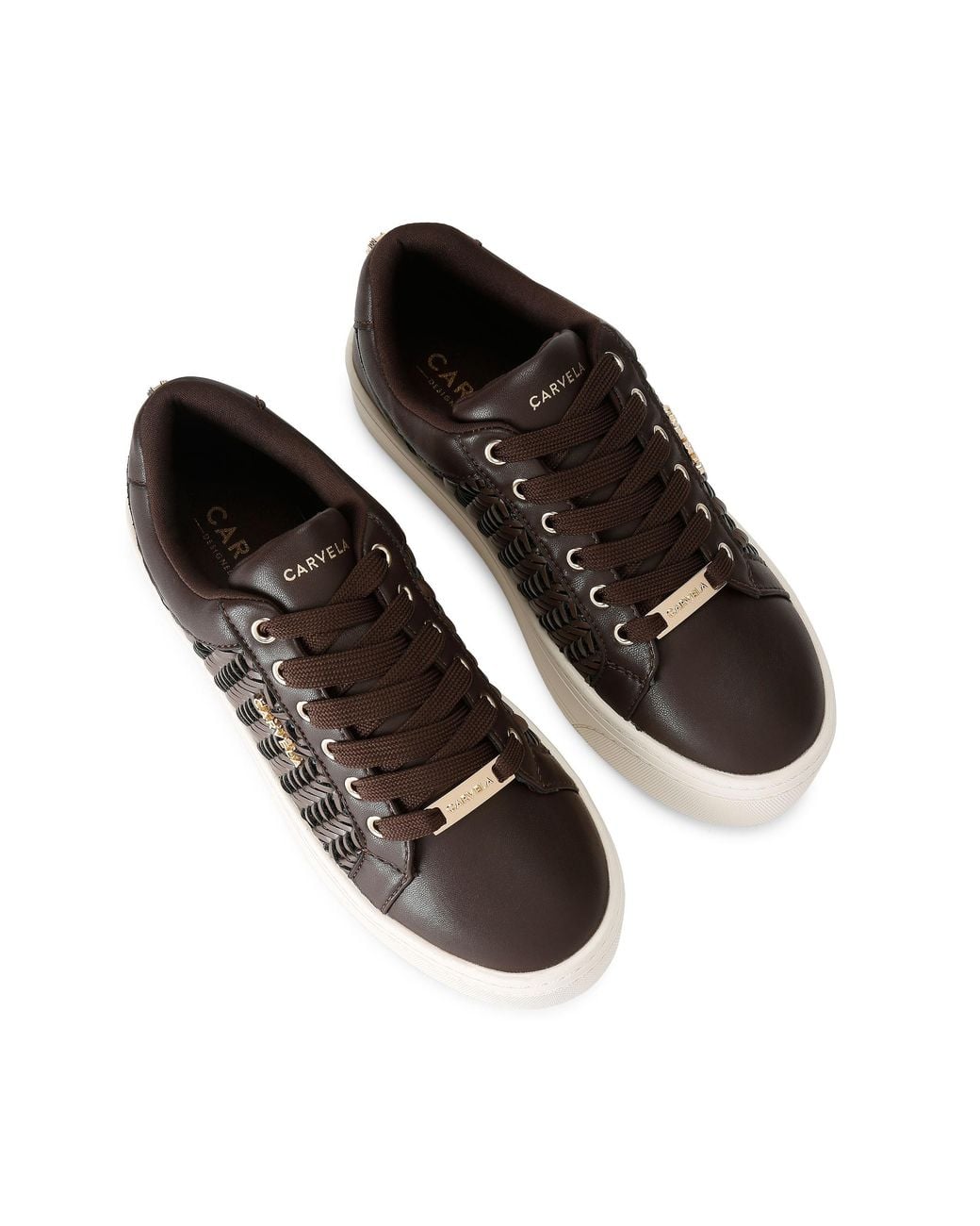 Carvela Kurt Geiger Brown Sardinia Sneaker Sneakers