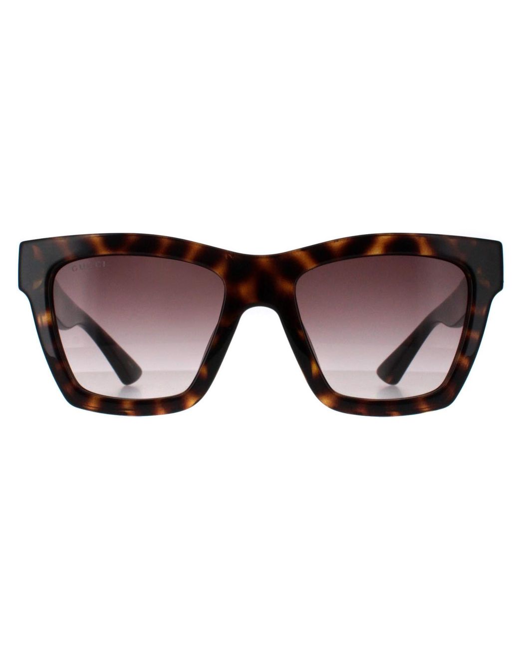 Gucci Brown Square Havana Gradient Sunglasses Gg1714S