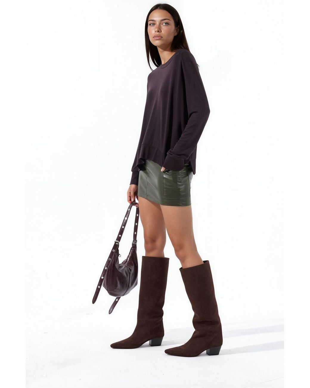 Busem Black Viscose Blend Sweater