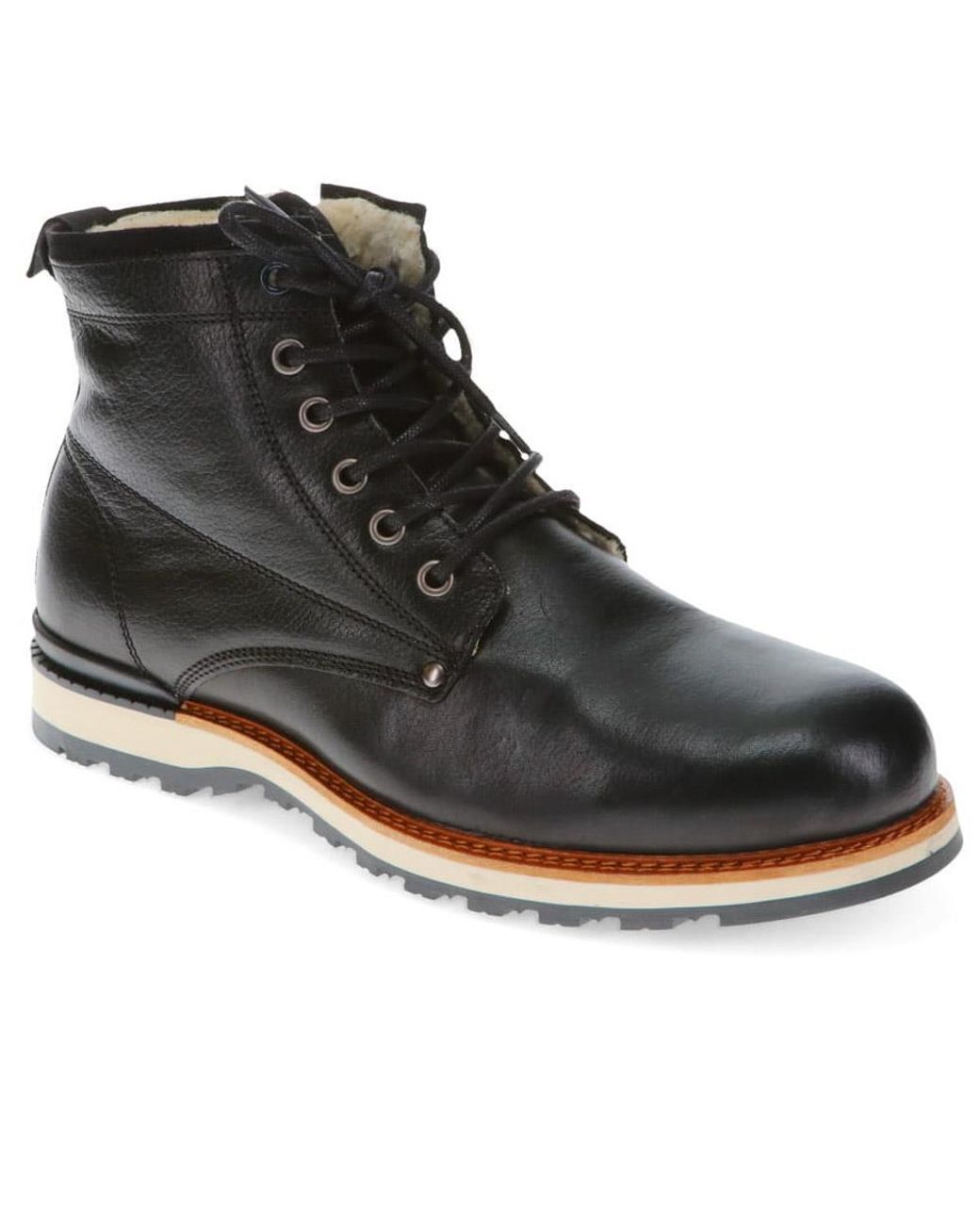 Jones Bootmaker Black Ealing Leather Ankle Boots for men
