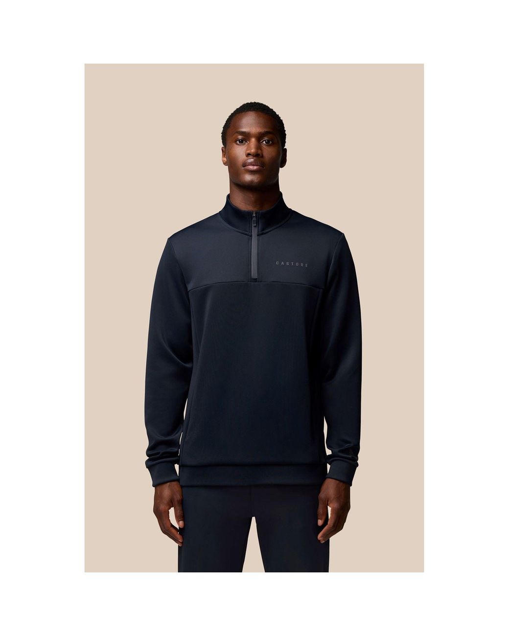 Castore Blue Scuba 1/4 Zip Sweatshirt for men