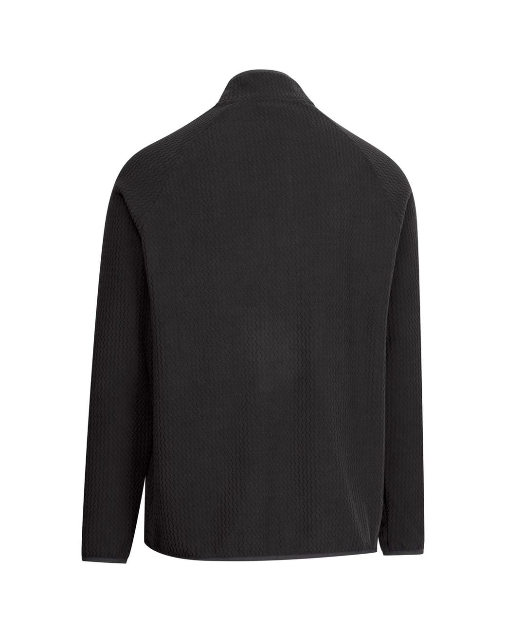 Trespass Black Harry Half Zip Fleece for men