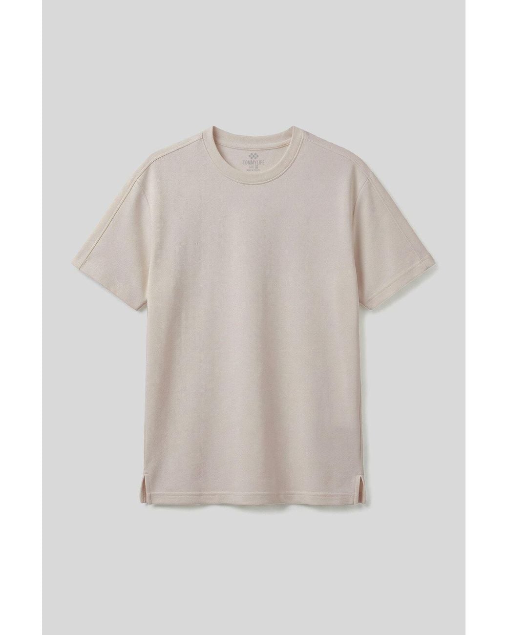 TOMMY LIFE Natural Viscose-Blend T-Shirt for men