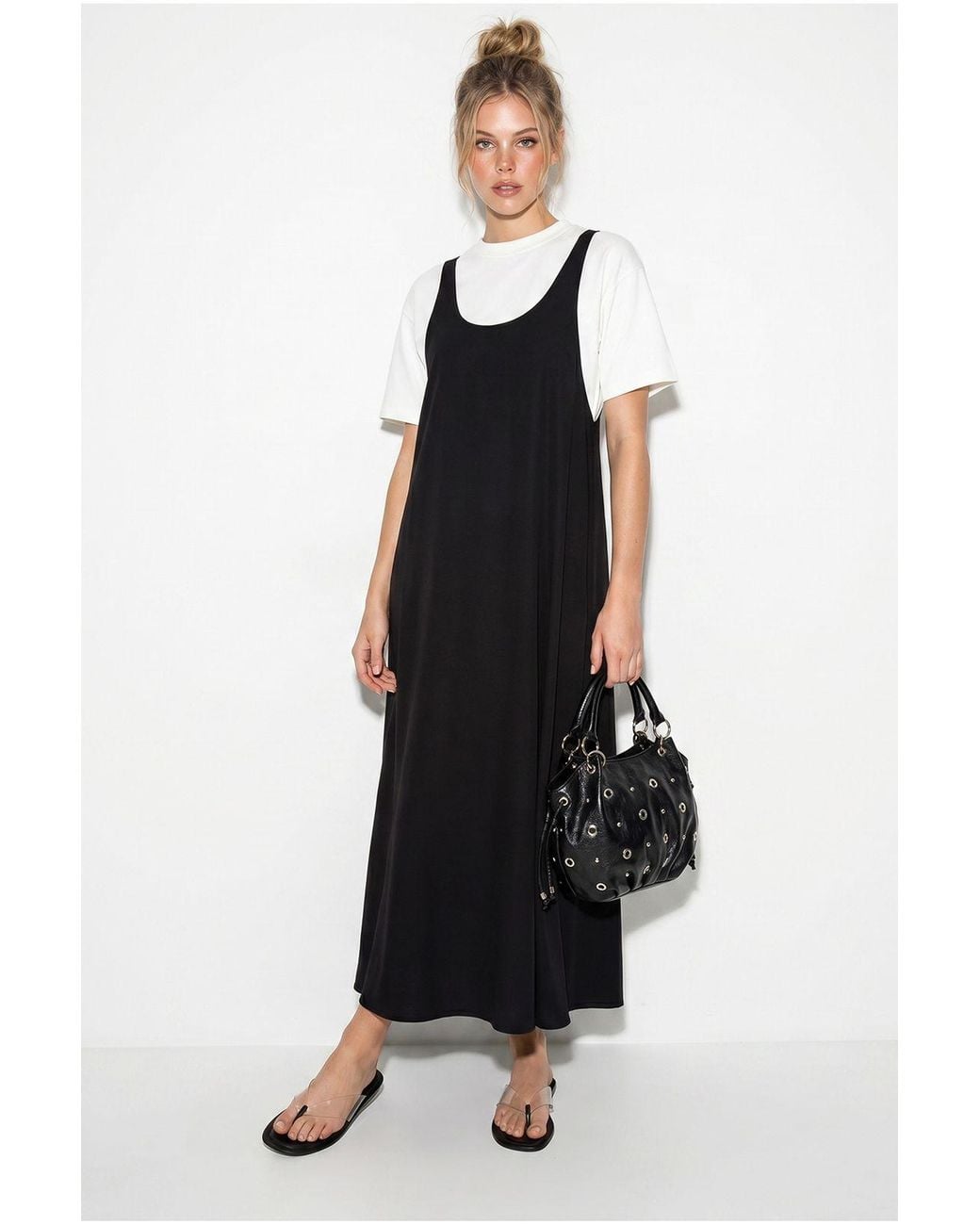 Bianco Lucci Black Midi Dress