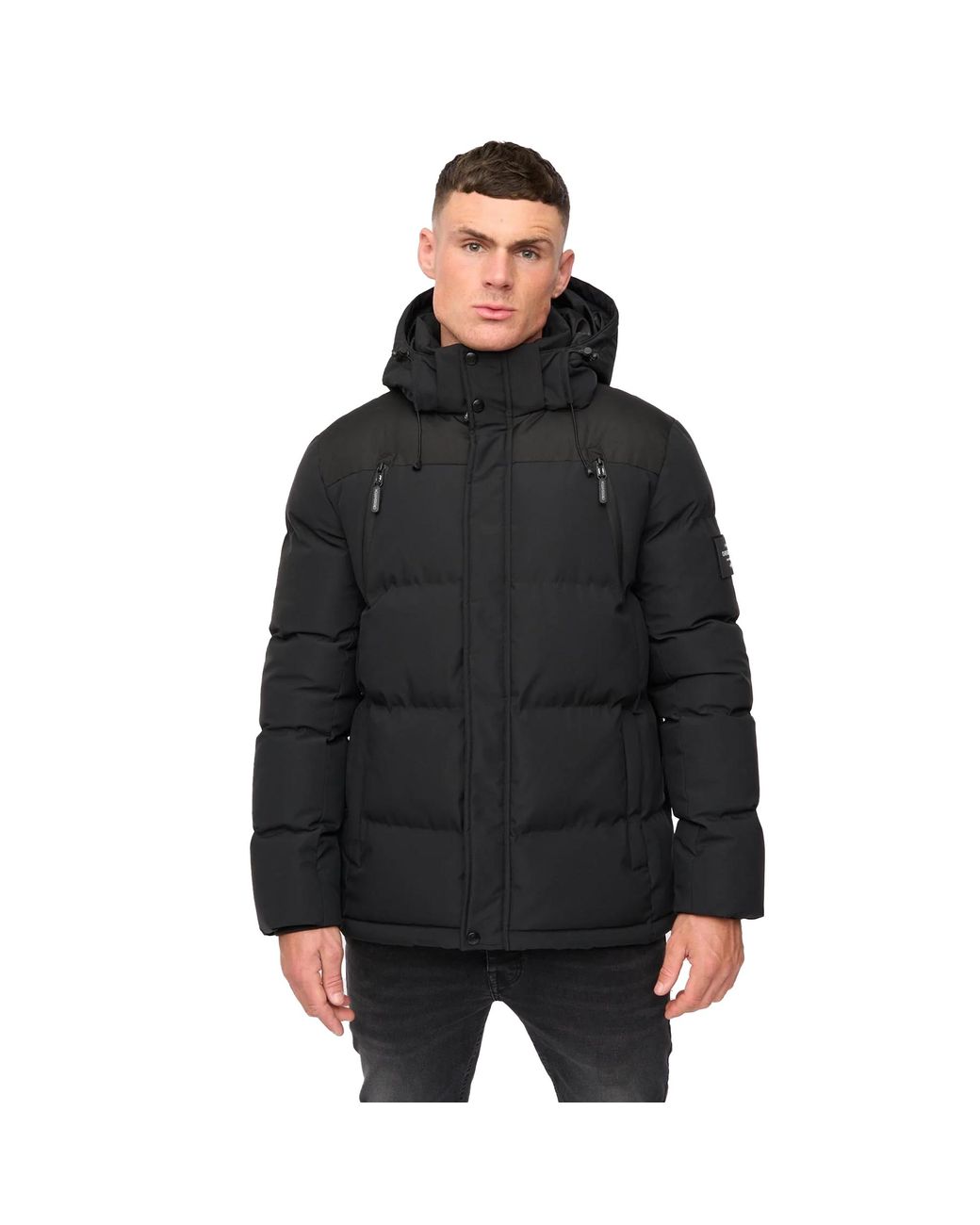 Crosshatch Menray Jas in het Black voor heren