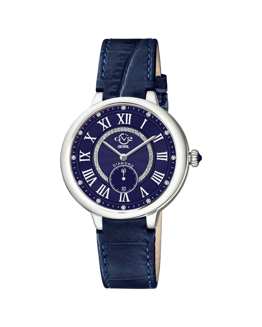 Gv2 Blue Rome Dial Stainless Steel Watch