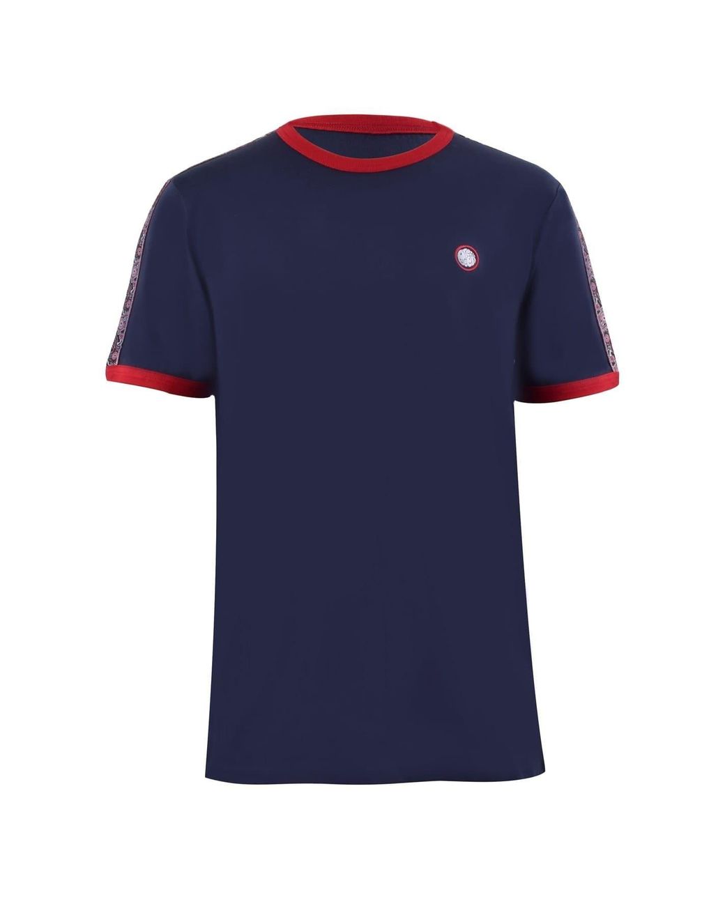 Pretty Green Blue Eclip Tape Regular Fit T-Shirt for men