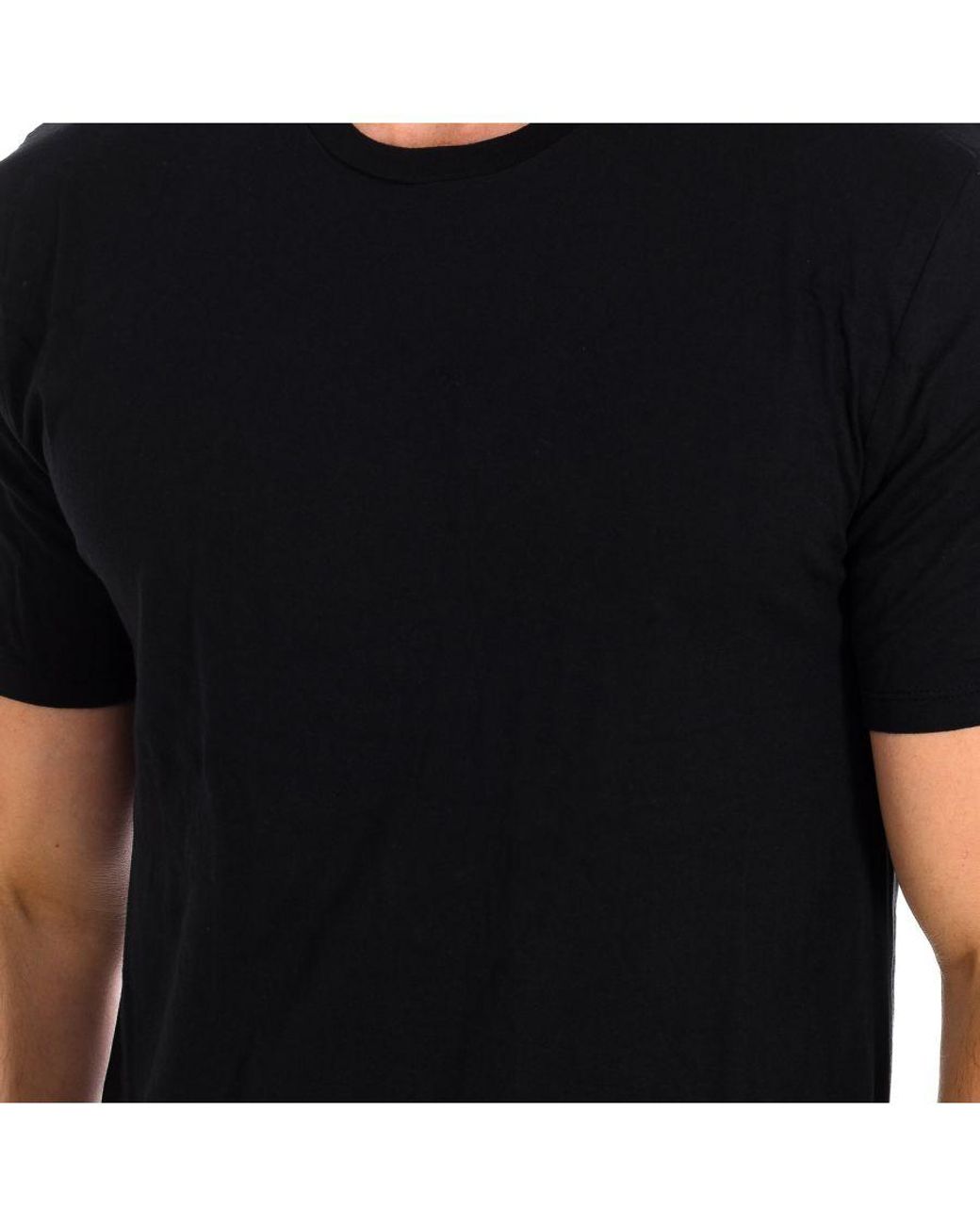 Champion Black Pack-2 Short Sleeve T-Shirts Y09G5 for men