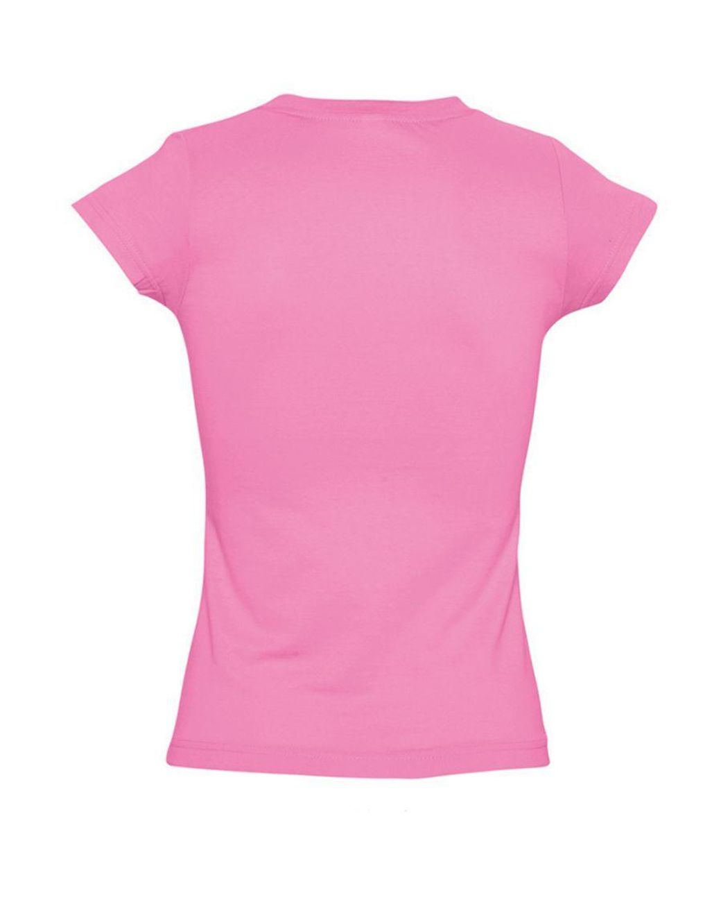 Sol's Pink Ladies Moon V Neck Short Sleeve T-Shirt (Orchid) Cotton