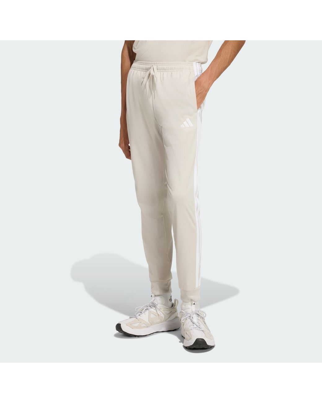 Adidas White Dayready Trackpants for men