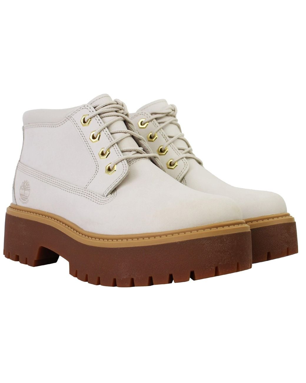 Timberland White Stone Street Boots Nubuck