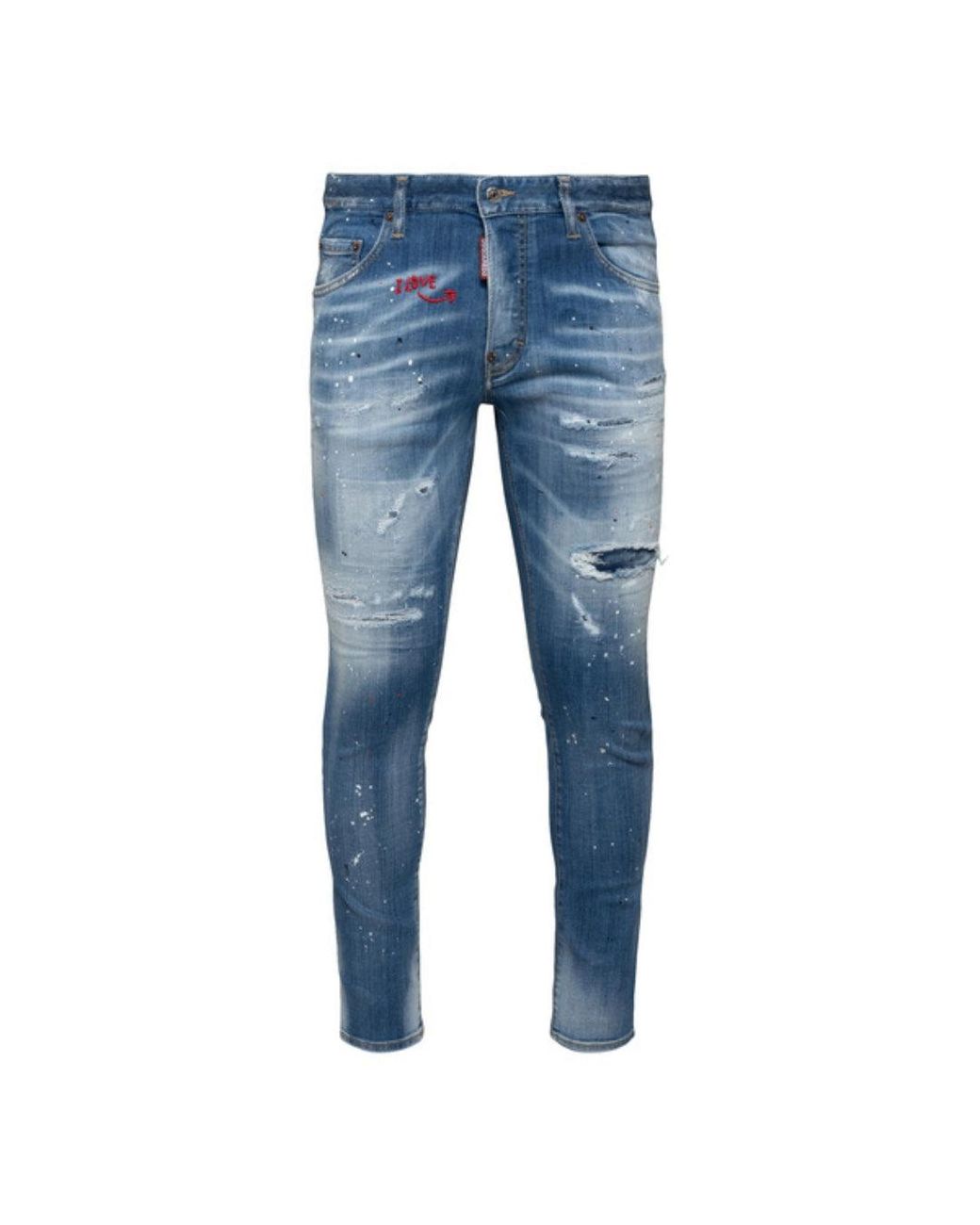 DSquared² Blue Dark Skater Jeans for men