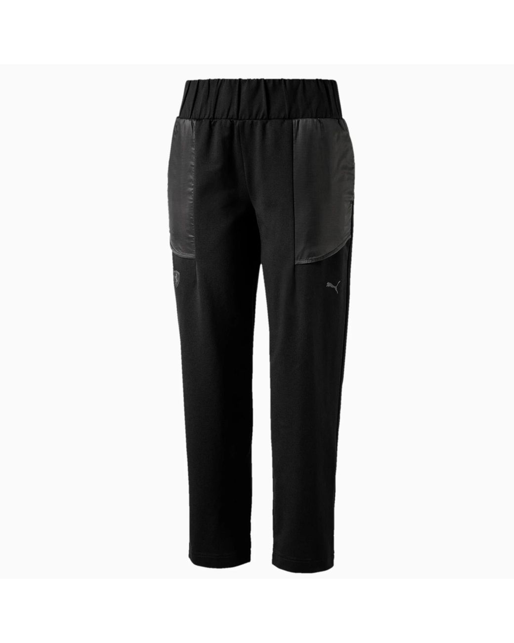 PUMA Black Scuderia Ferrari Track Pants Cropped Bottoms 577841 01