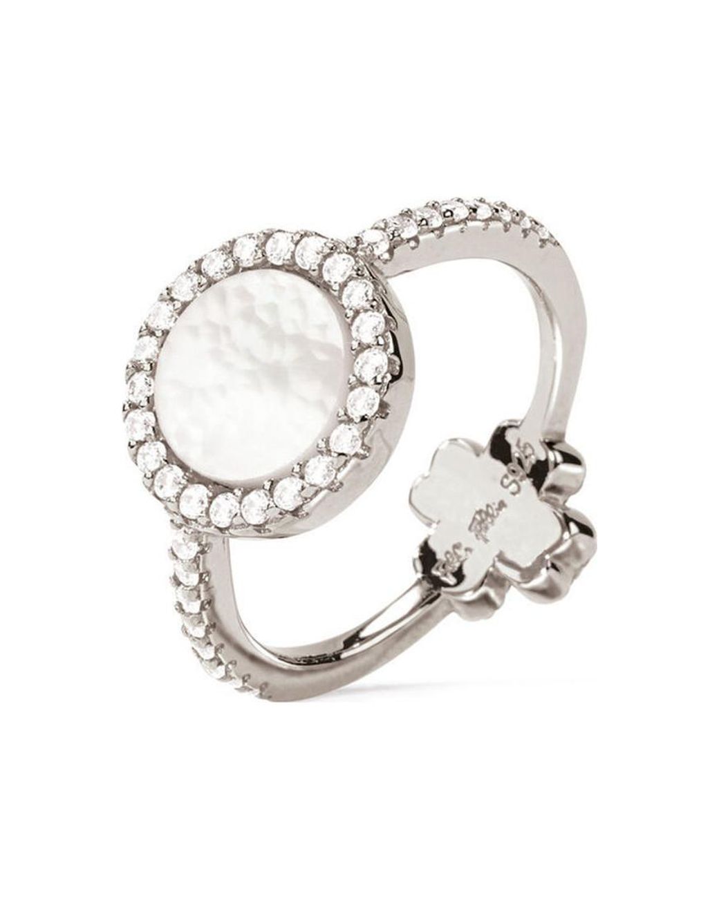 Folli Follie White 3R18S042Wc-54 Ladies Ring Sterling