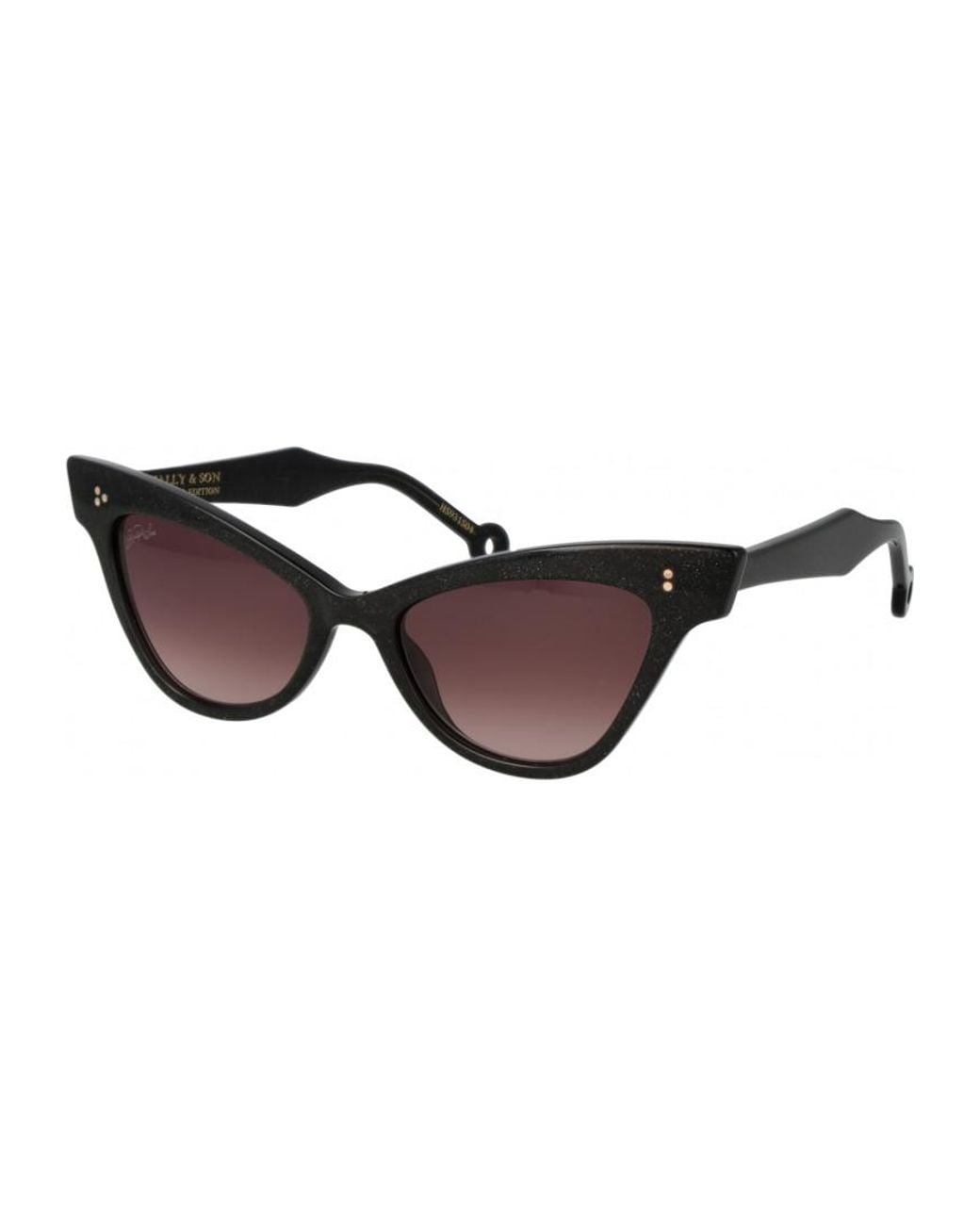 Hally & Son Black Hs931S04 5404 54 4 Sunglasses