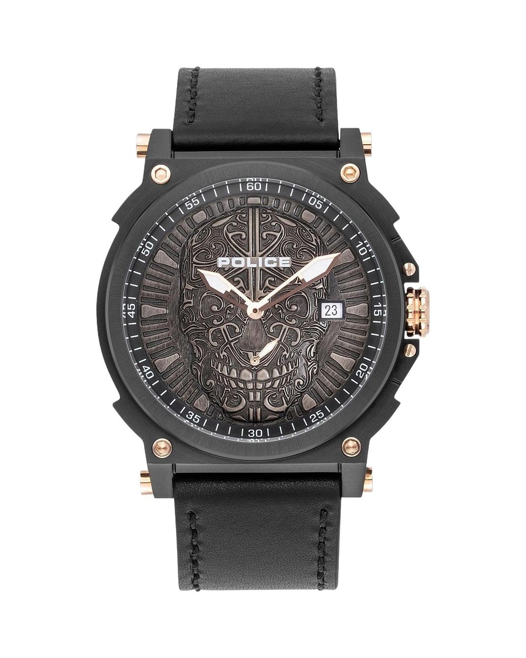 Police Gray Watch Quartz Stainless Steel for men