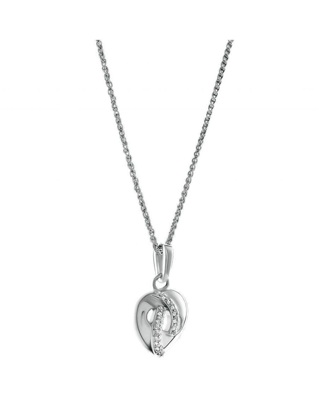 Orphelia Metallic 'Amore' 925 Sterling Set: Necklace + Earrings + Ring