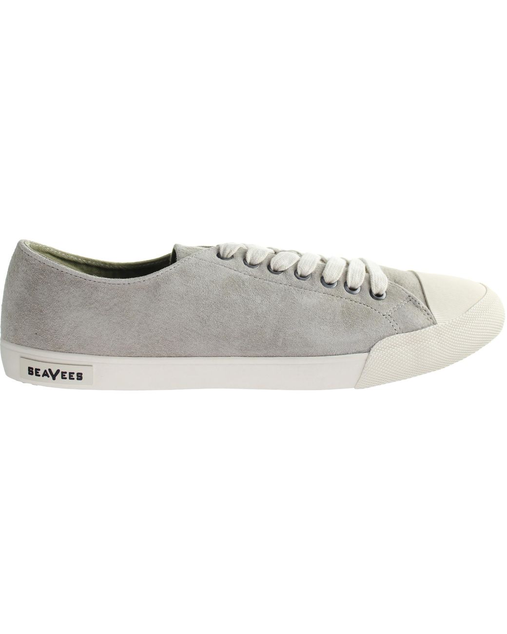 Seavees Gray Army Issue Low Gravel Suede Shoe Shoes Leather for men