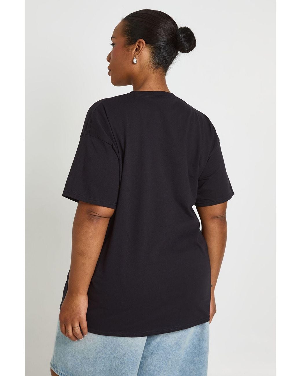 Boohoo Blue Plus Tennessee Nashville Oversized T-Shirt