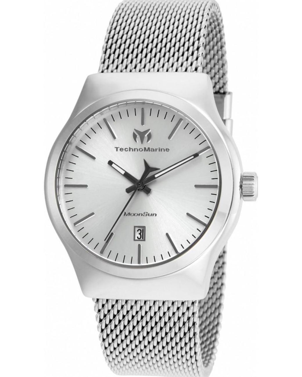 TechnoMarine Gray Tm-117017 Ladies Moonsun Watch