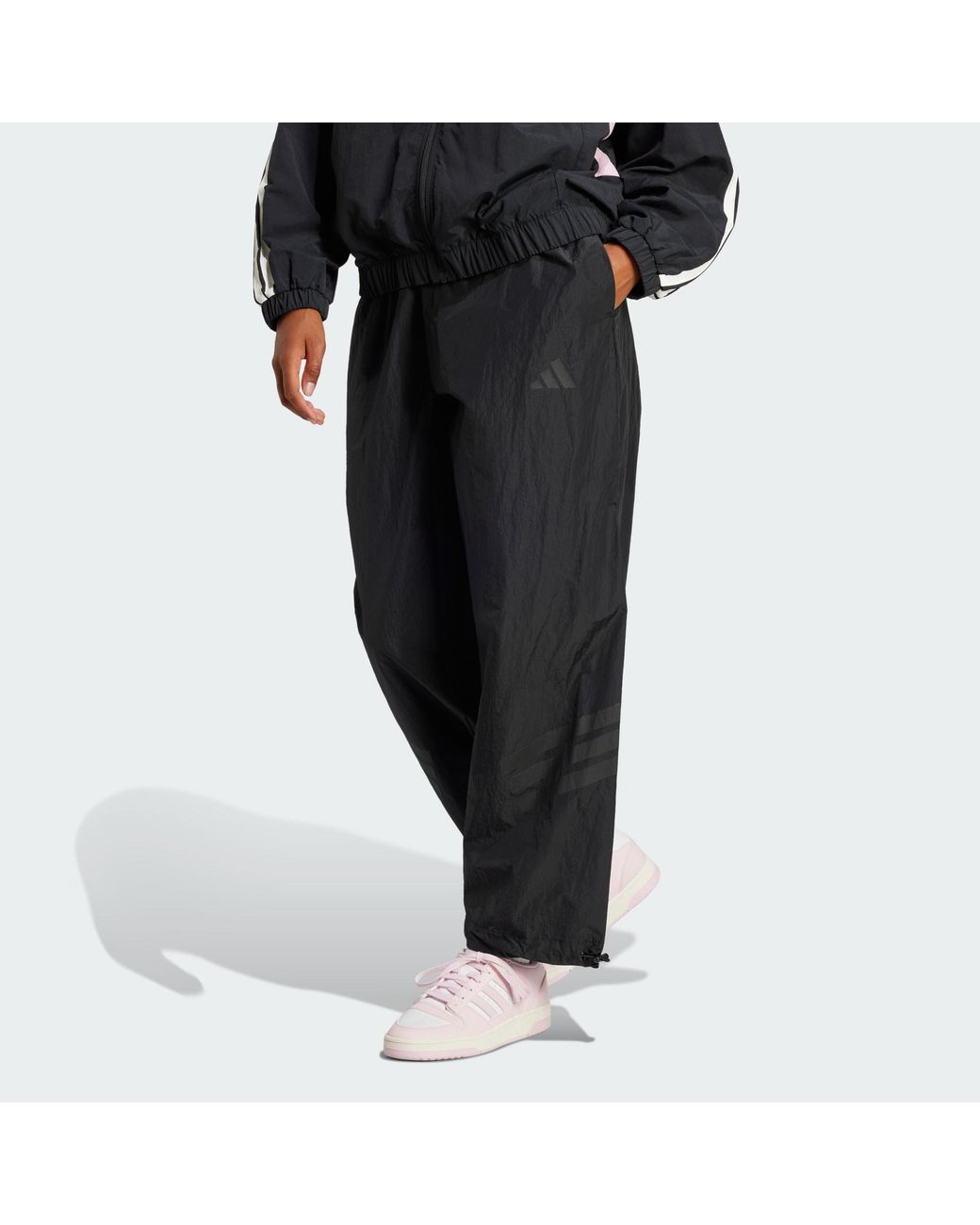 Adidas Black Future Icons 3-Stripes Woven Pants