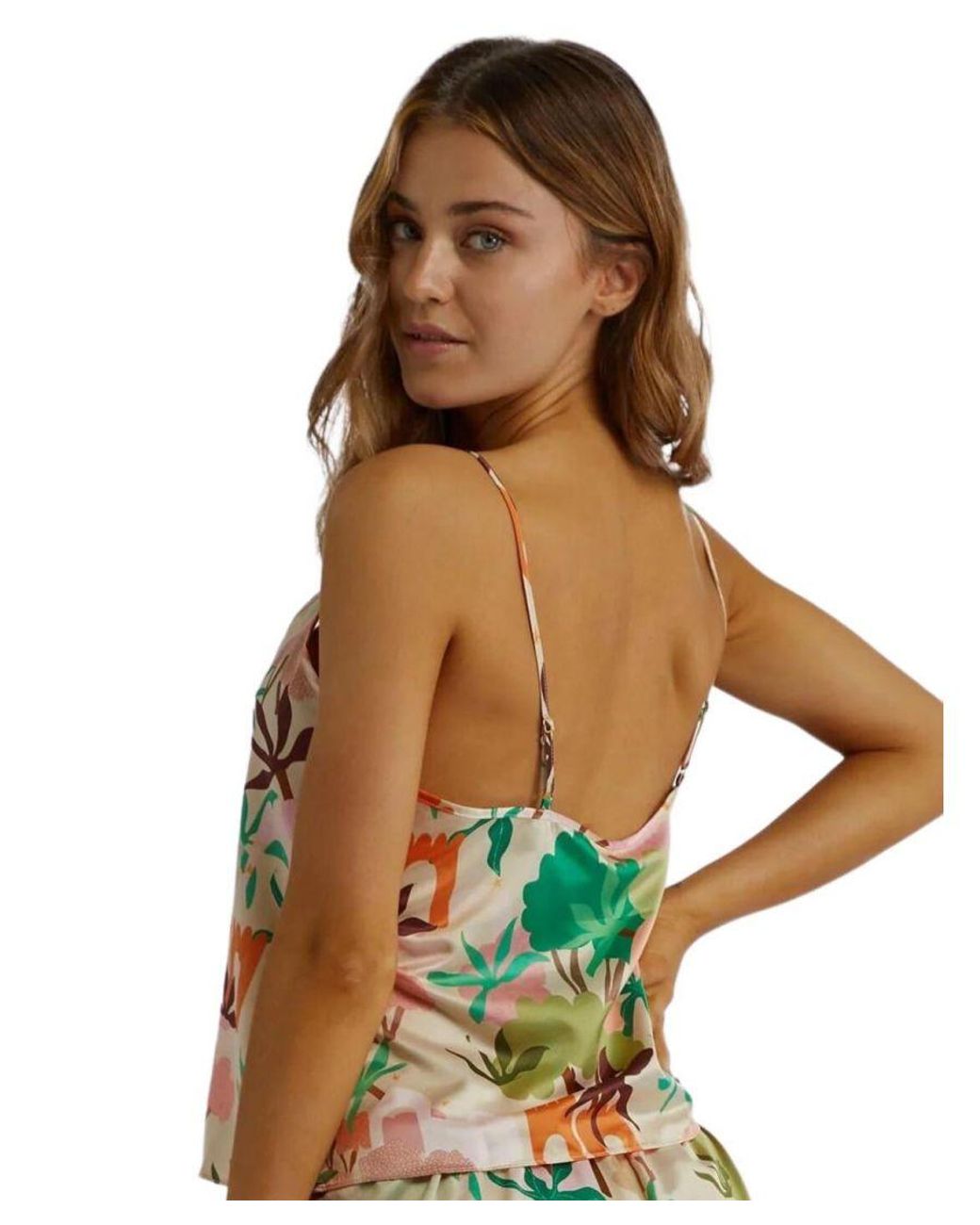 Playful Promises Green Ppaip012 Alija Horvat Cami Top