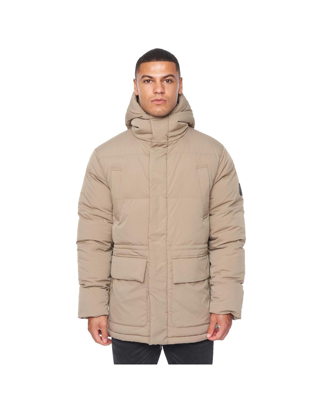 Duck and Cover Brown Fletchley Puffer Jacket for men