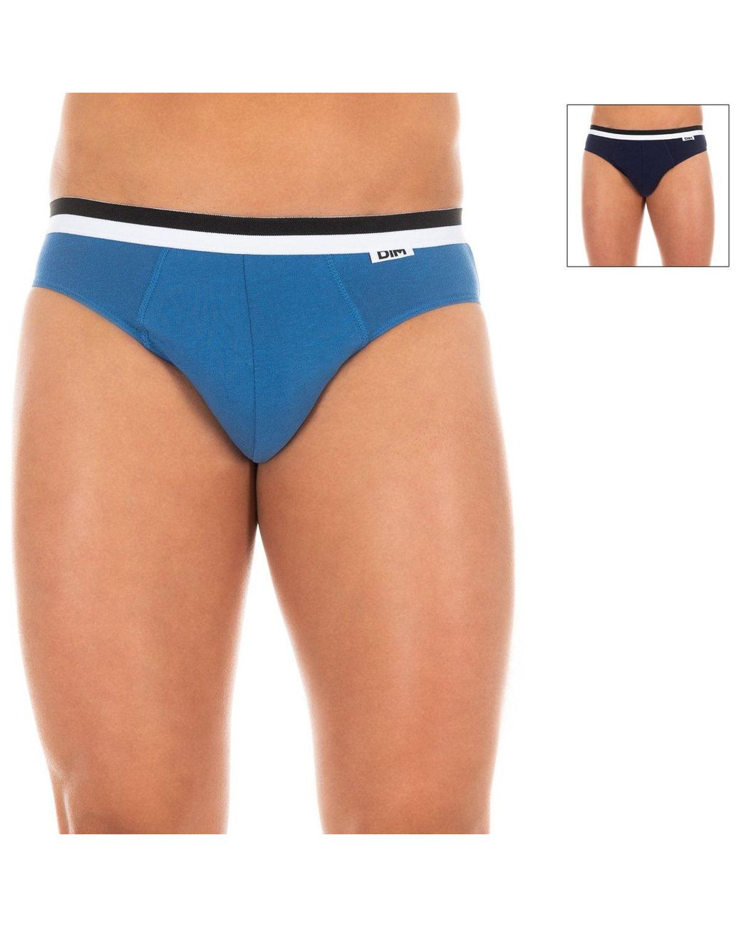 Dim Blue Pack-2 Slips Unno Basic Breathable Fabric D05H1 for men