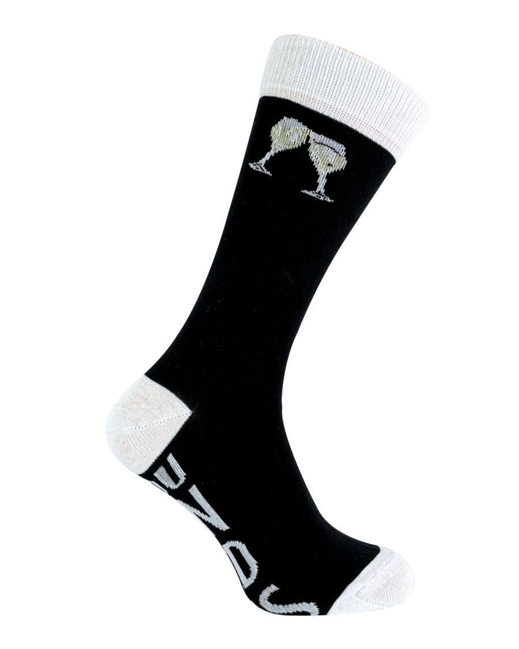Sock Snob Black If You Can Read This Socks Bring Me Prosecco for men