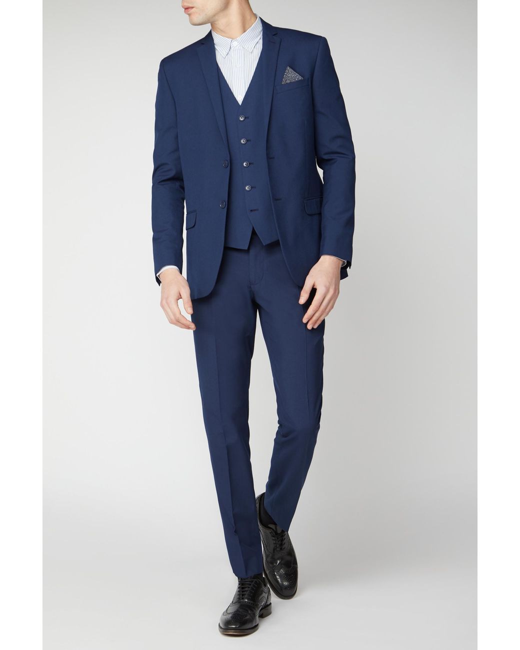 Limehaus Blue Slim Suit Jacket for men