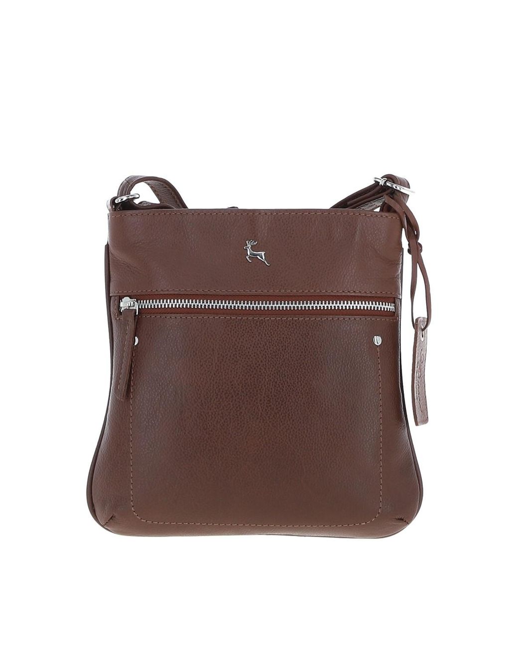 Ashwood Leather Brown 'Edinburgh' Real Crossbody Bag