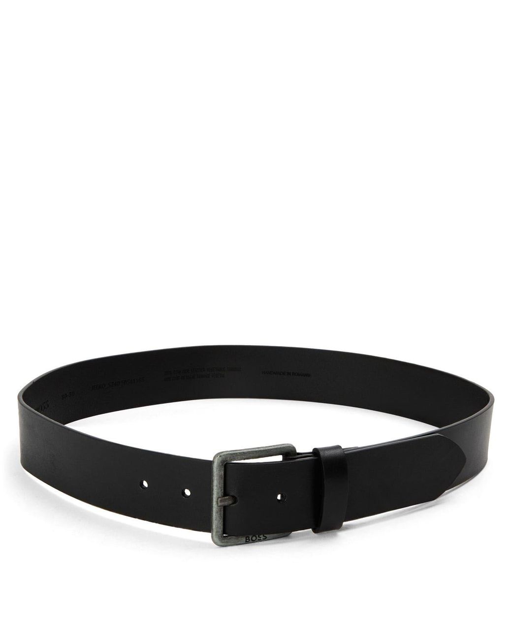 Boss Black Accessories Leather Pin Buckle Belt for men