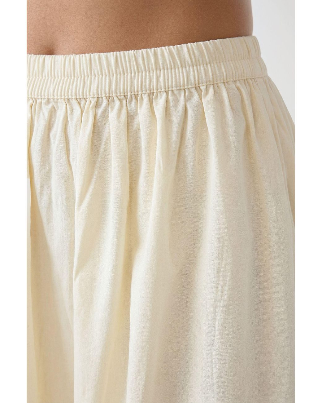 Boohoo White Cotton Poplin Maxi Skirt