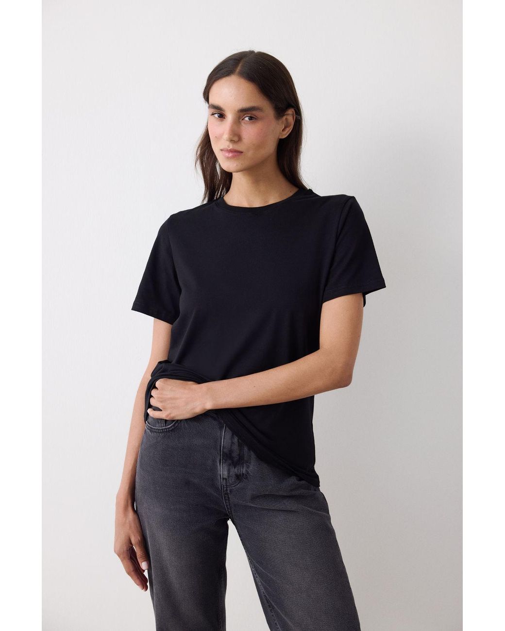 Penti Blue Regular Fit Cotton Crew Neck T-Shirt
