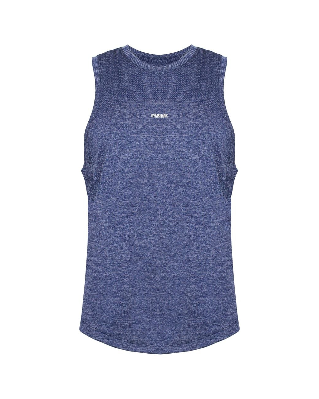 GYMSHARK Blue Flex Tank Top Lace