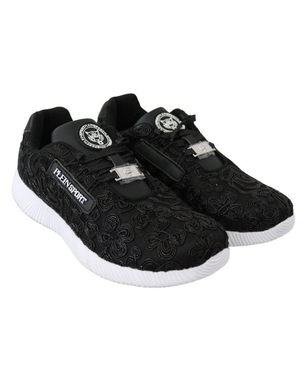 Philipp Plein Black Polyester Runner Joice Sneakers Shoes