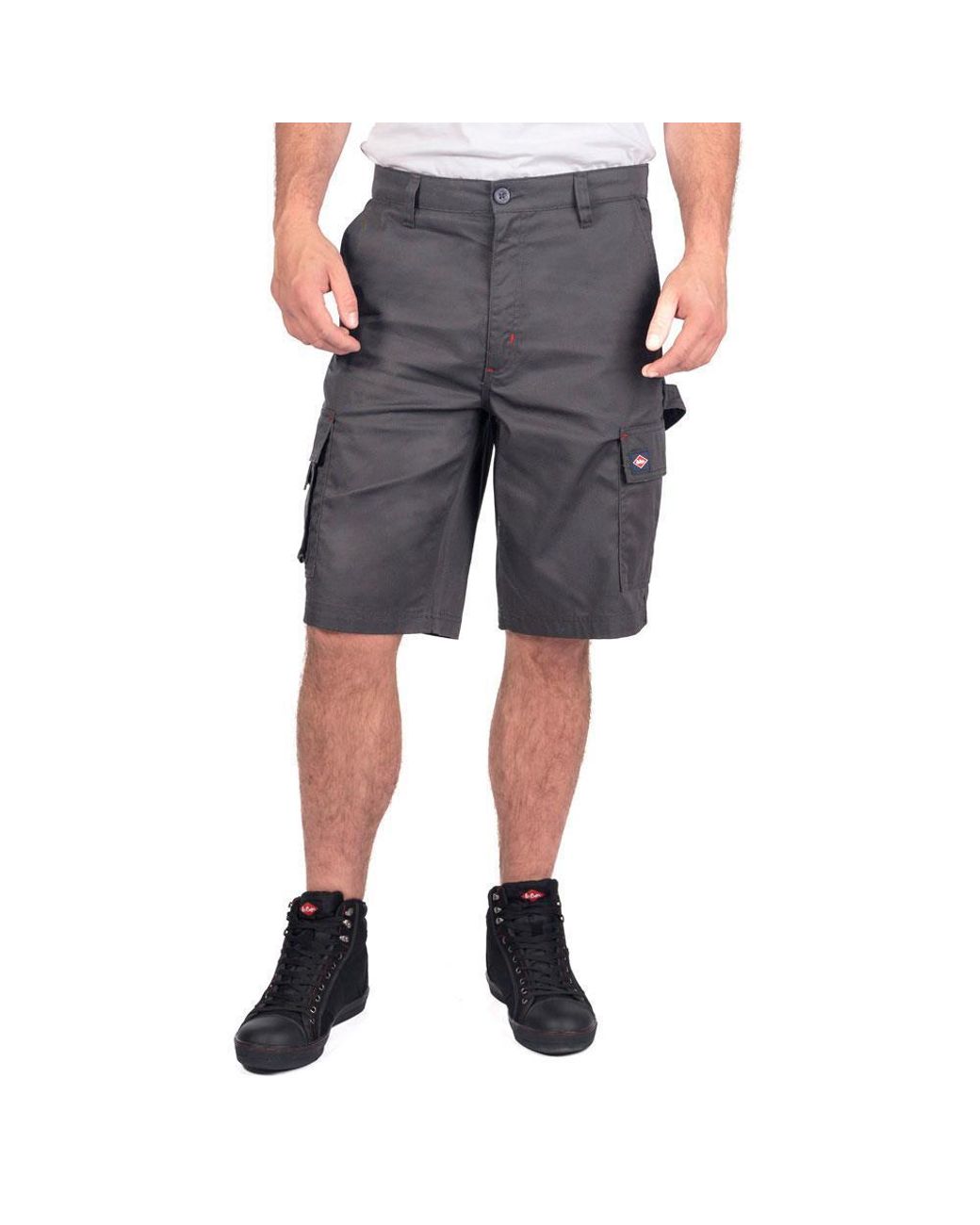 Lee Cooper Gray Classic Cargo Shorts for men